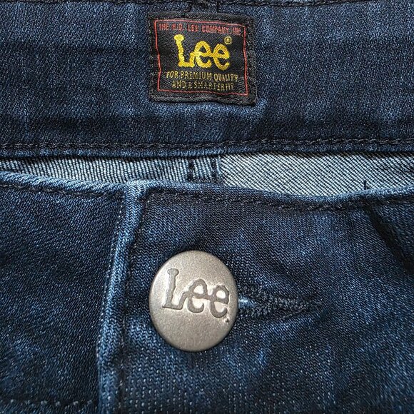 Lee High Rise Skinny Leg Slim Jeans Womens Plus Sz 18W Medium & 20W Medium Blue - Picture 9 of 12